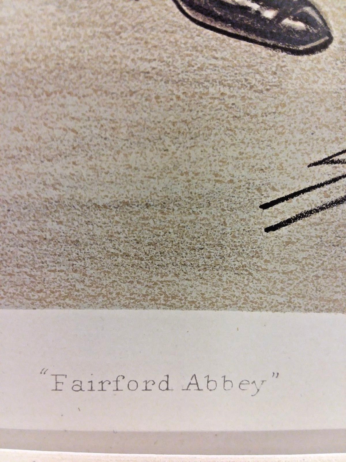 Antique Vanity Fair Print 1898 Edwin Abbey Artist " FAIRFORD ABBEY" by SPY #497