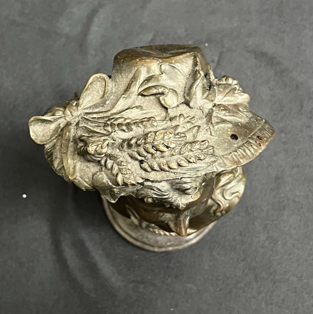 A. Carrier Belleuse European Bronze Bust on Marble Base Victorian Woman