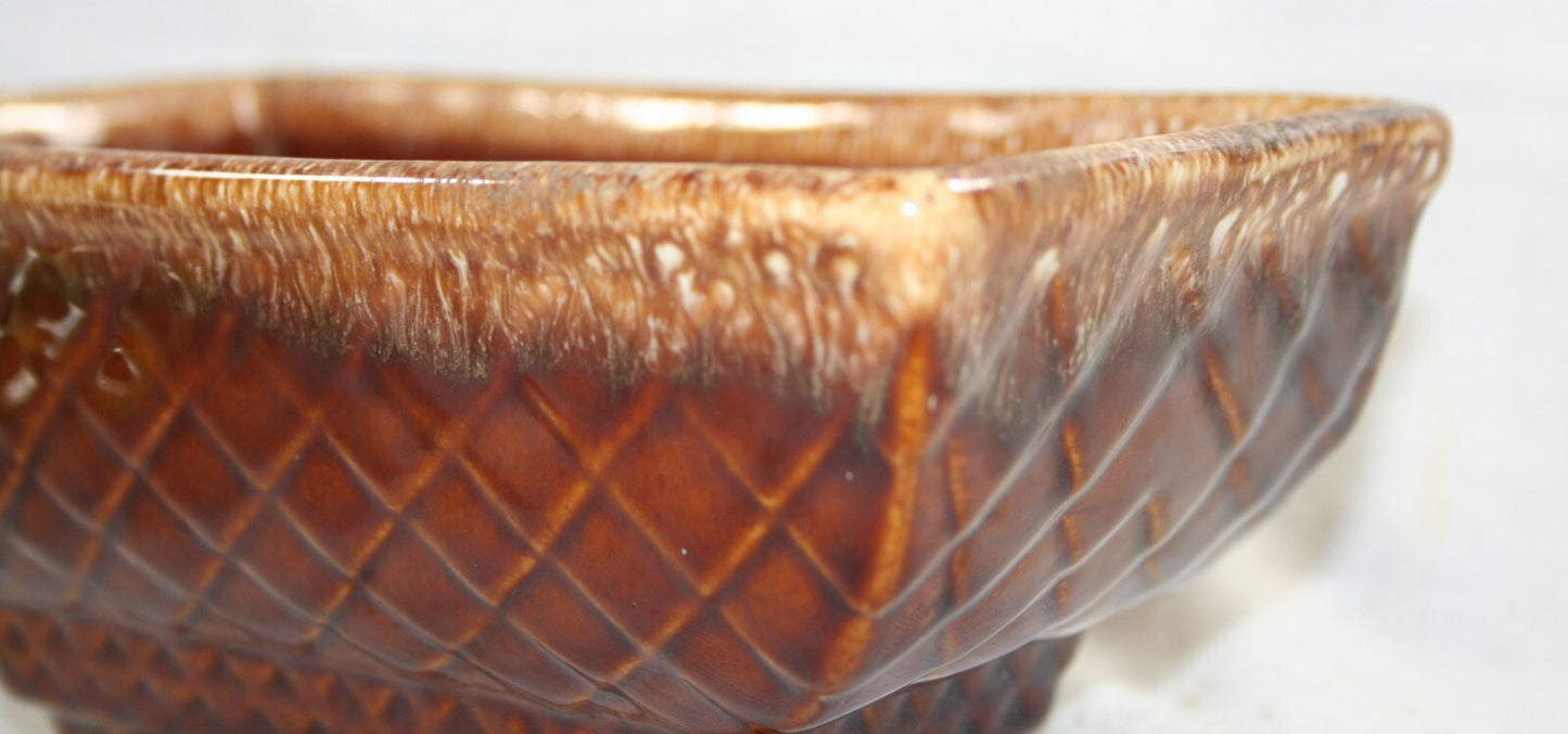 Vintage Brown Shawnee Planter 404 7''