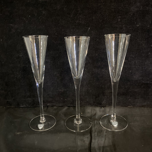 Set of 3 Orrefors Schnapps Victoria Blown Glasses 7 1/8" Sweden