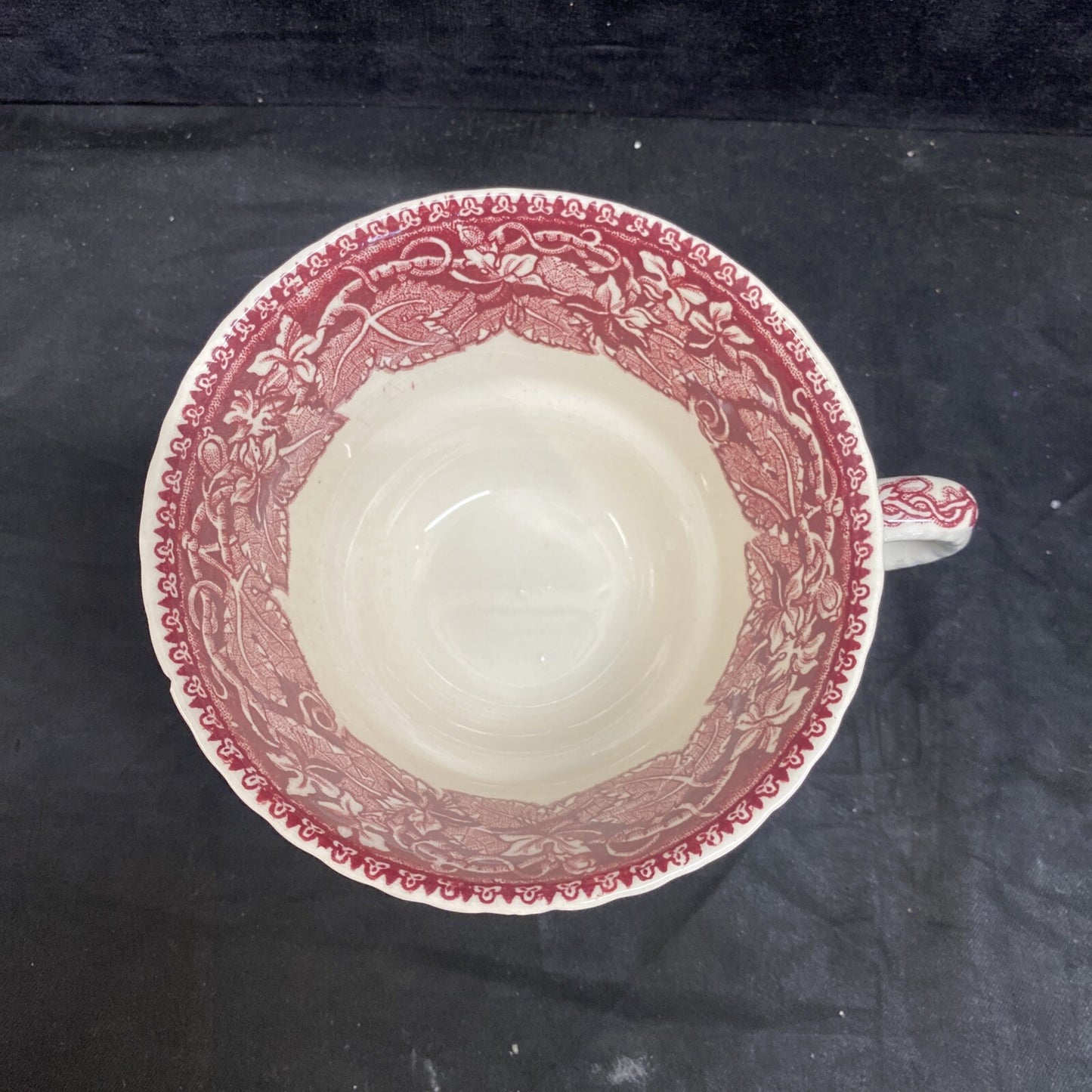 Mason's Vista Pink Flat Teacup & Saucer Set