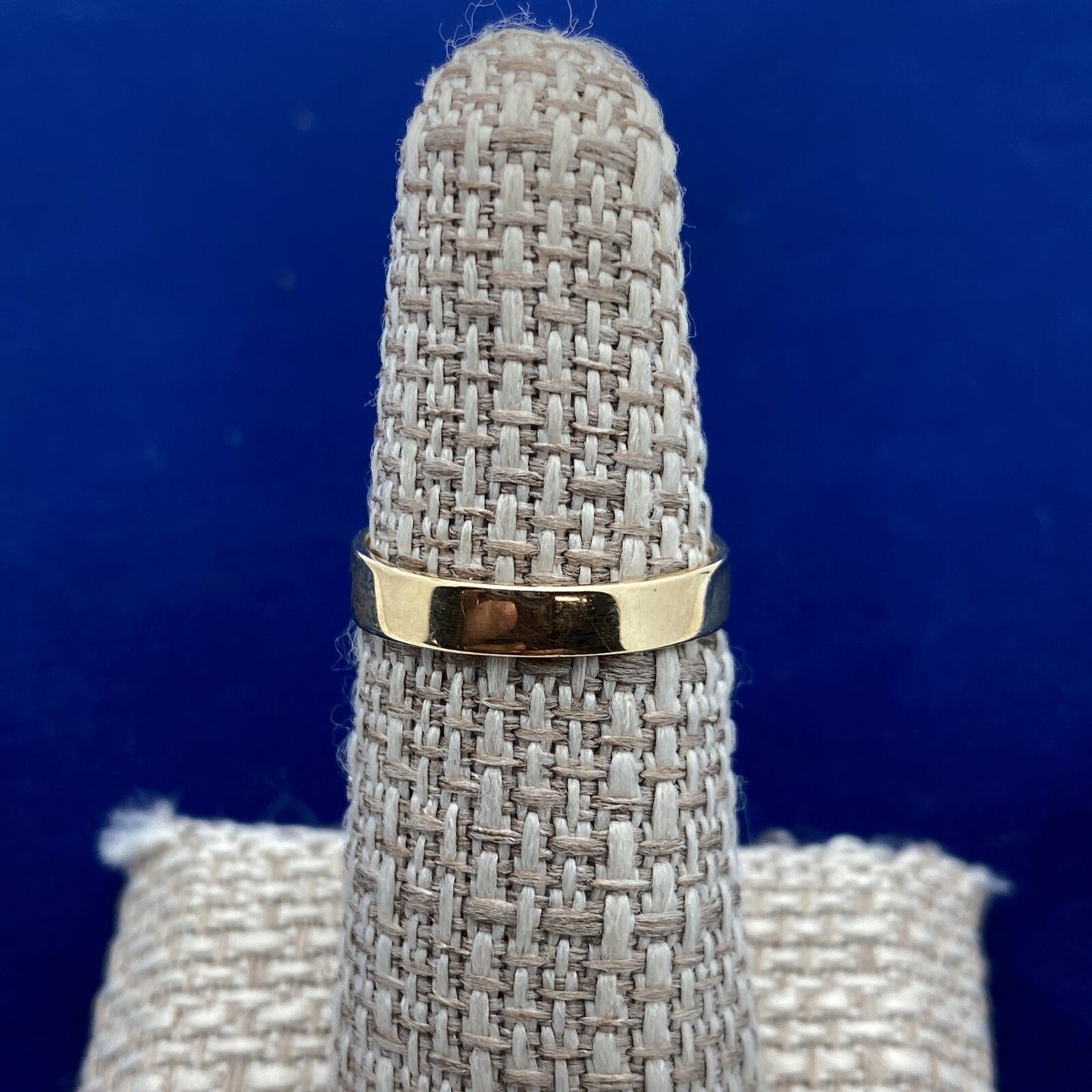 Vintage MCM 14k Yellow Gold Ring PMC Natural Black Cat Eye Gem 6.4 G Size 6.5