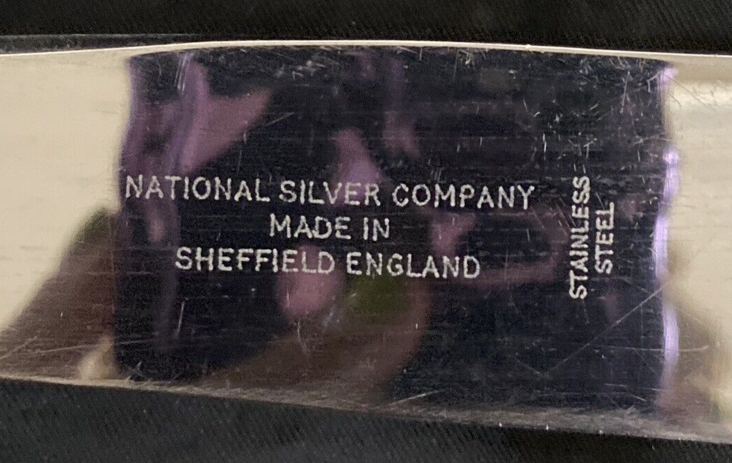 English Sheffield National Silver Co. 3 pc Carving Set Silver Plate Presentation