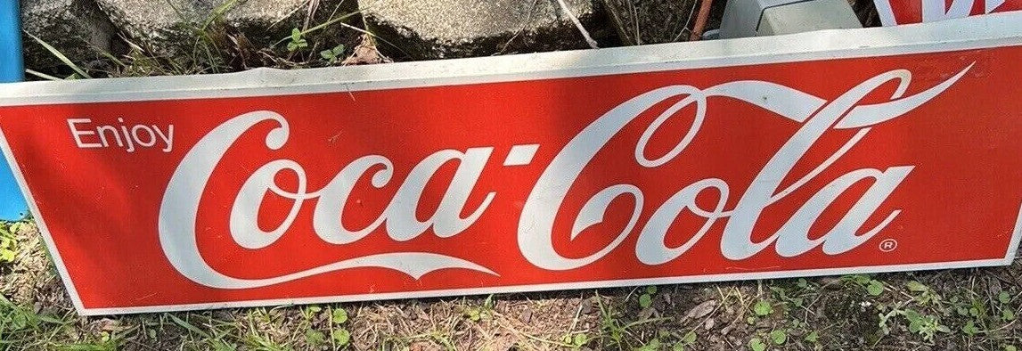 Vintage “Enjoy Coca-Cola” Sign 10.25" x 36"
