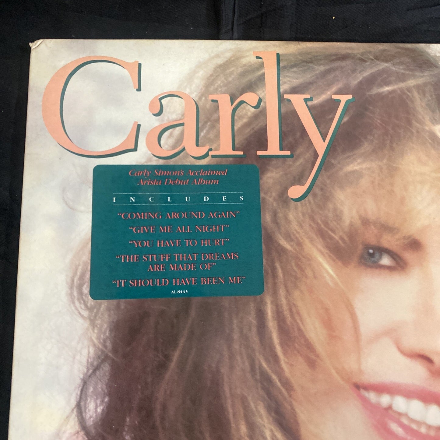 STAMPED PROMO Carly Simon Coming Around Again AL-8443 NM/VG+