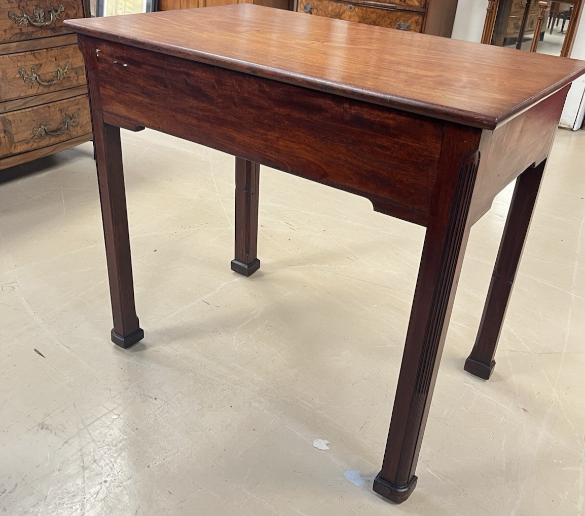 ANTIQUE ENGLISH PERIOD GEORGE III MAHOGANY ARCHITECTS DESK WRITING WORK TABLE