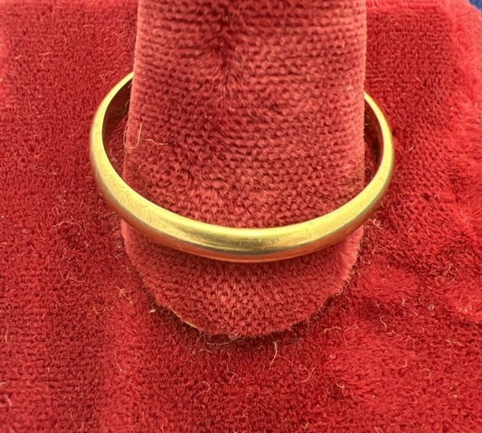 Vintage 14k Yellow Gold Band Ring. Size 10  2.97g 3mm wide stamped 14K