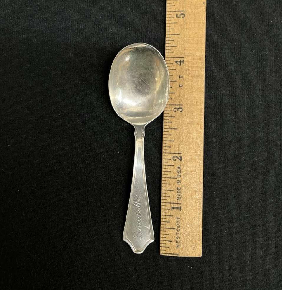 Roger Williams by Baker Manchester Baby Spoon & Fork Set, Engraved 30.56g