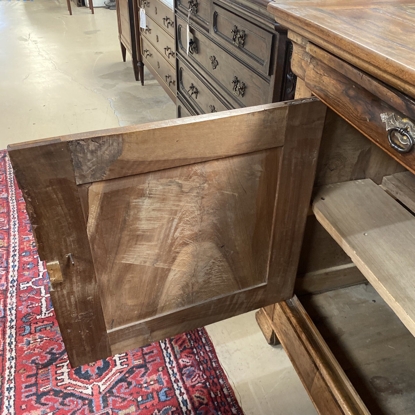 Antique French Louis Philippe Walnut Sideboard Commode Chest Buffet