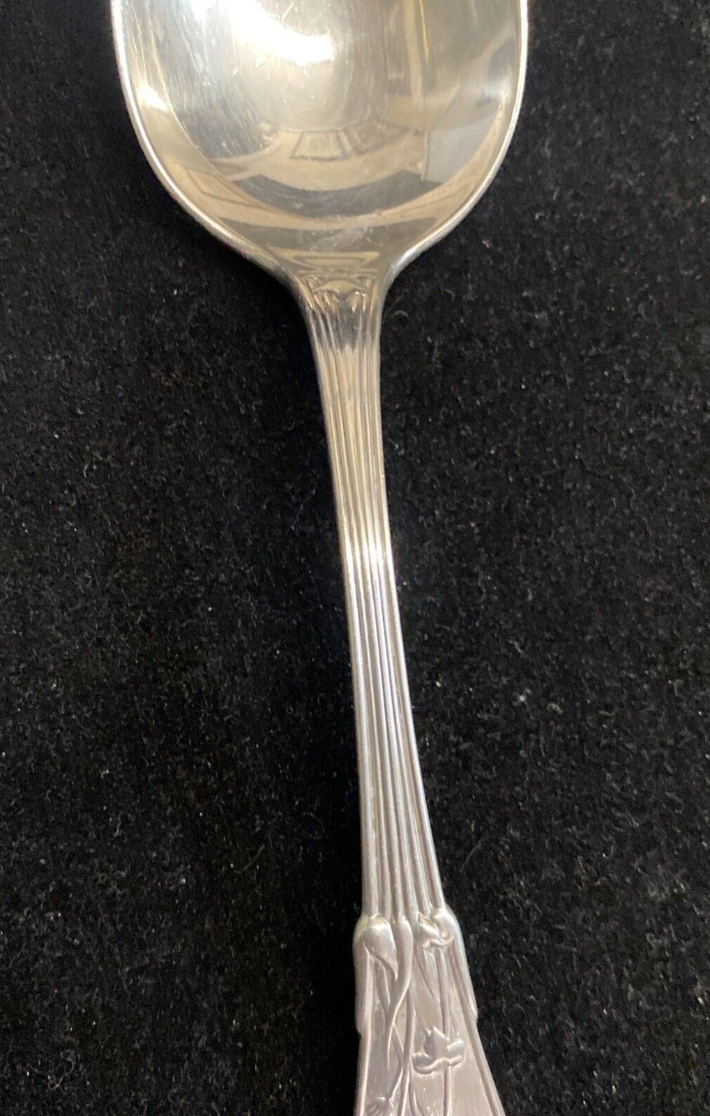 Japanese by Tiffany and Co Sterling Silver Soup Place Spoon 7 1/4" mono  3 avail
