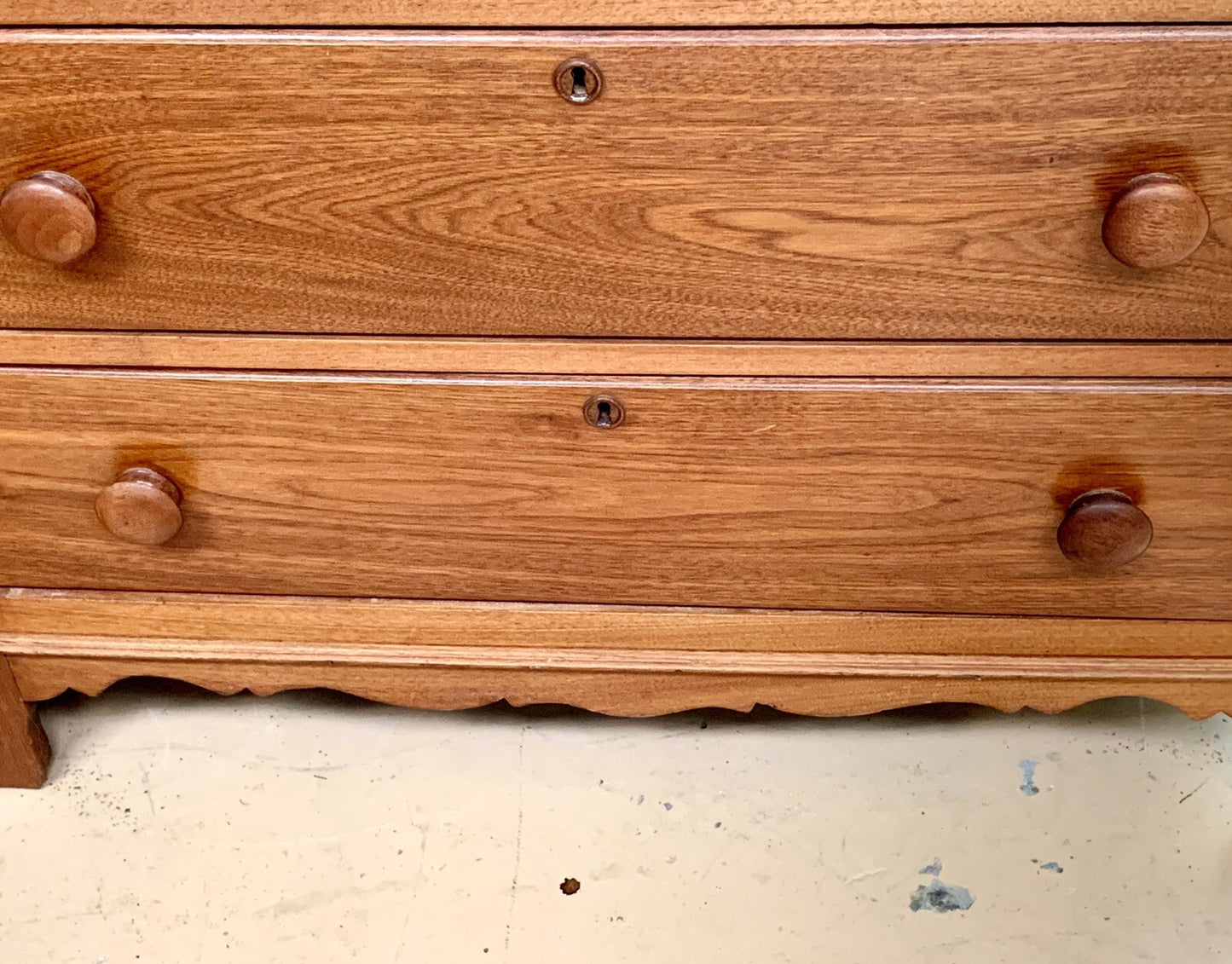 Antique American Victorian Walnut Chest of 3 Drawers marble back cabinet