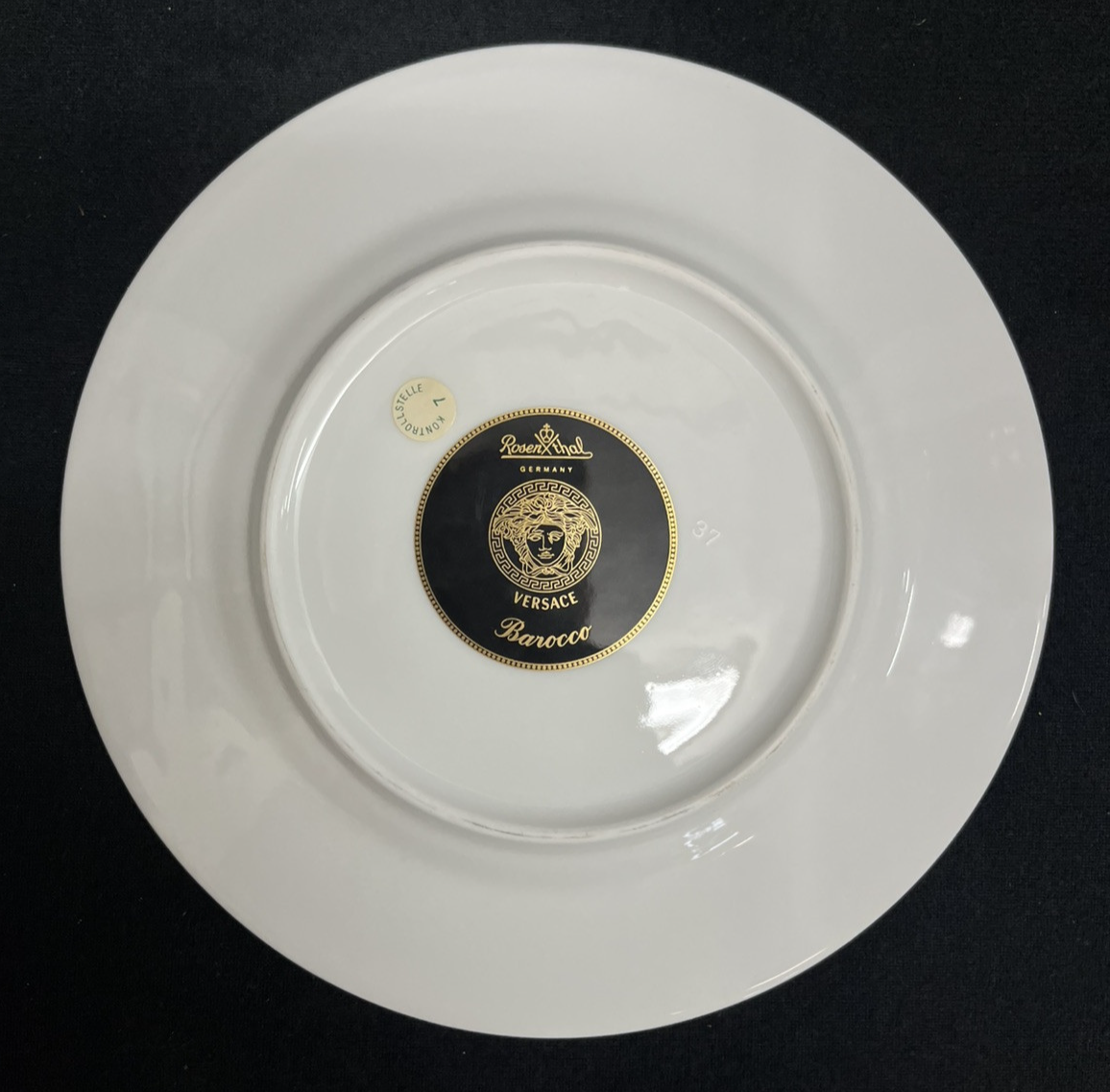 VERSACE BAROCCO BREAD PLATE MEDUSA ROSENTHAL  7.25"