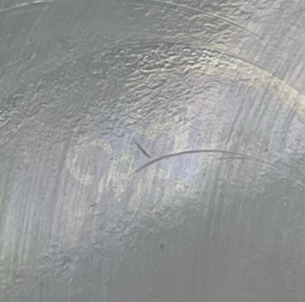 C.F. Monroe Co. Wave Crest Hand Painted Daisies Opal Glass Dresser Box