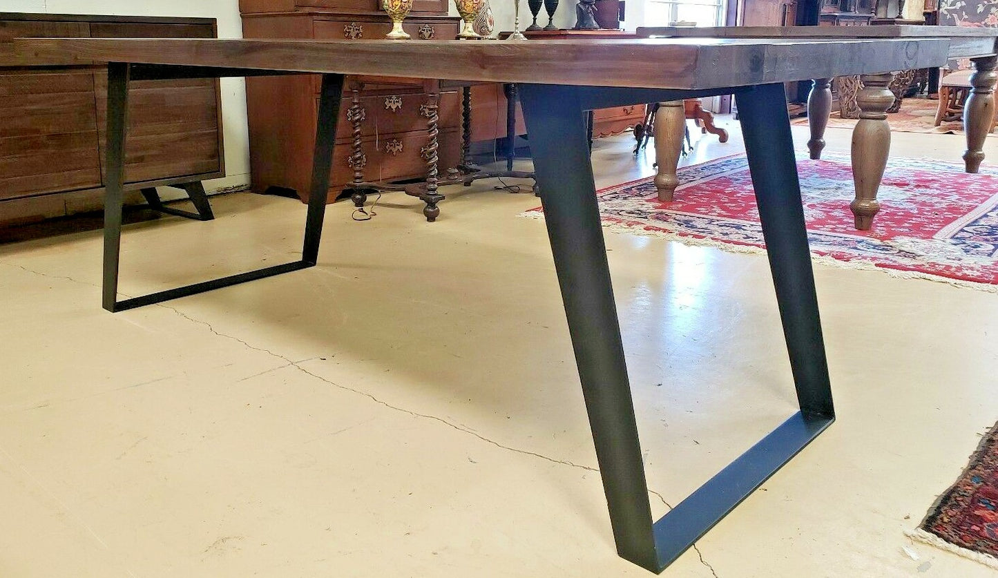 Urban Loft 78" Dining Table Dark Brown