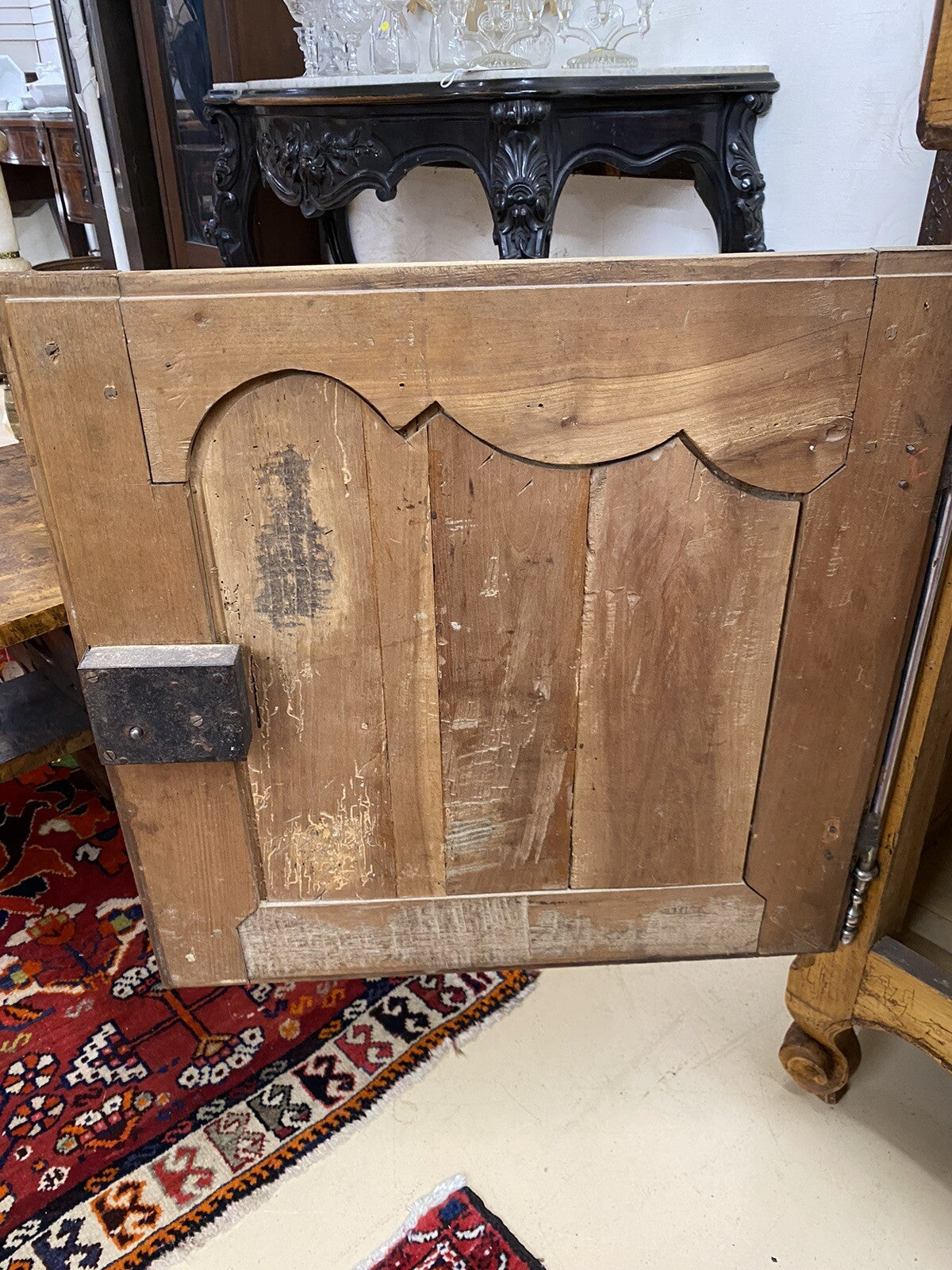 Antique 19th Century French Louis XV Cherry Buffet Chest Sideboard