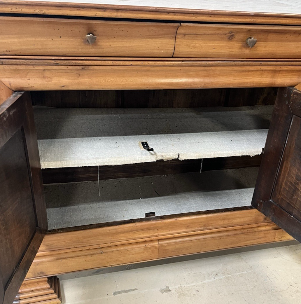 ANTIQUE PERIOD FRENCH LOUIS PHILIPPE FRUITWOOD SIDEBOARD ENFILADE BUFFET