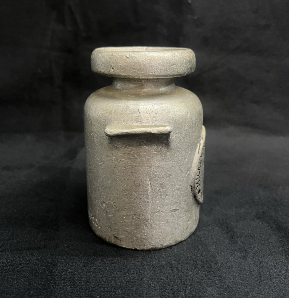 Vintage Disney Pewter Milk Jug "Micky's Magnificent Milk Jug" Collectible 4.5"
