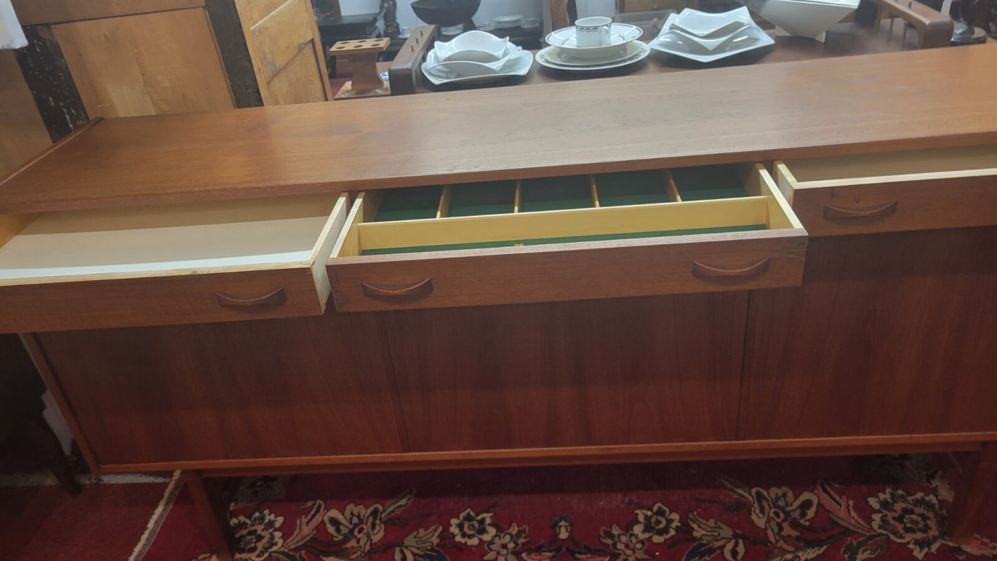 MIDCENTURY MODERN SWEDISH TEAK SIDEBOARD SERVER BUFFET TAGE OLOFSSON ULFERTS 72"