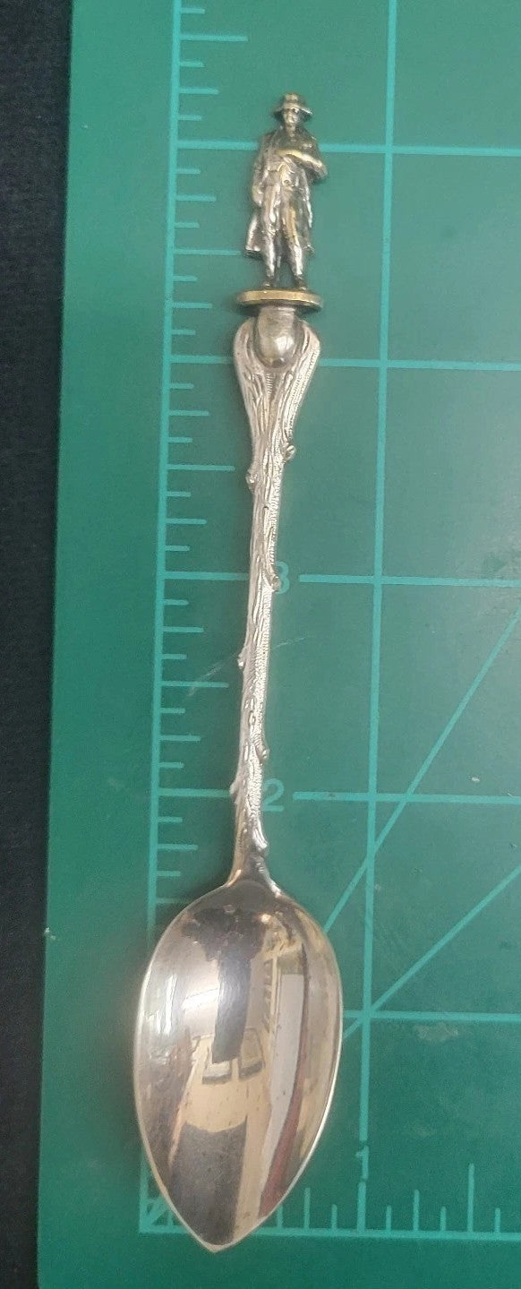 Vintage Silver Plate Napoleon France French Leaf Branch Souvenir Spoon