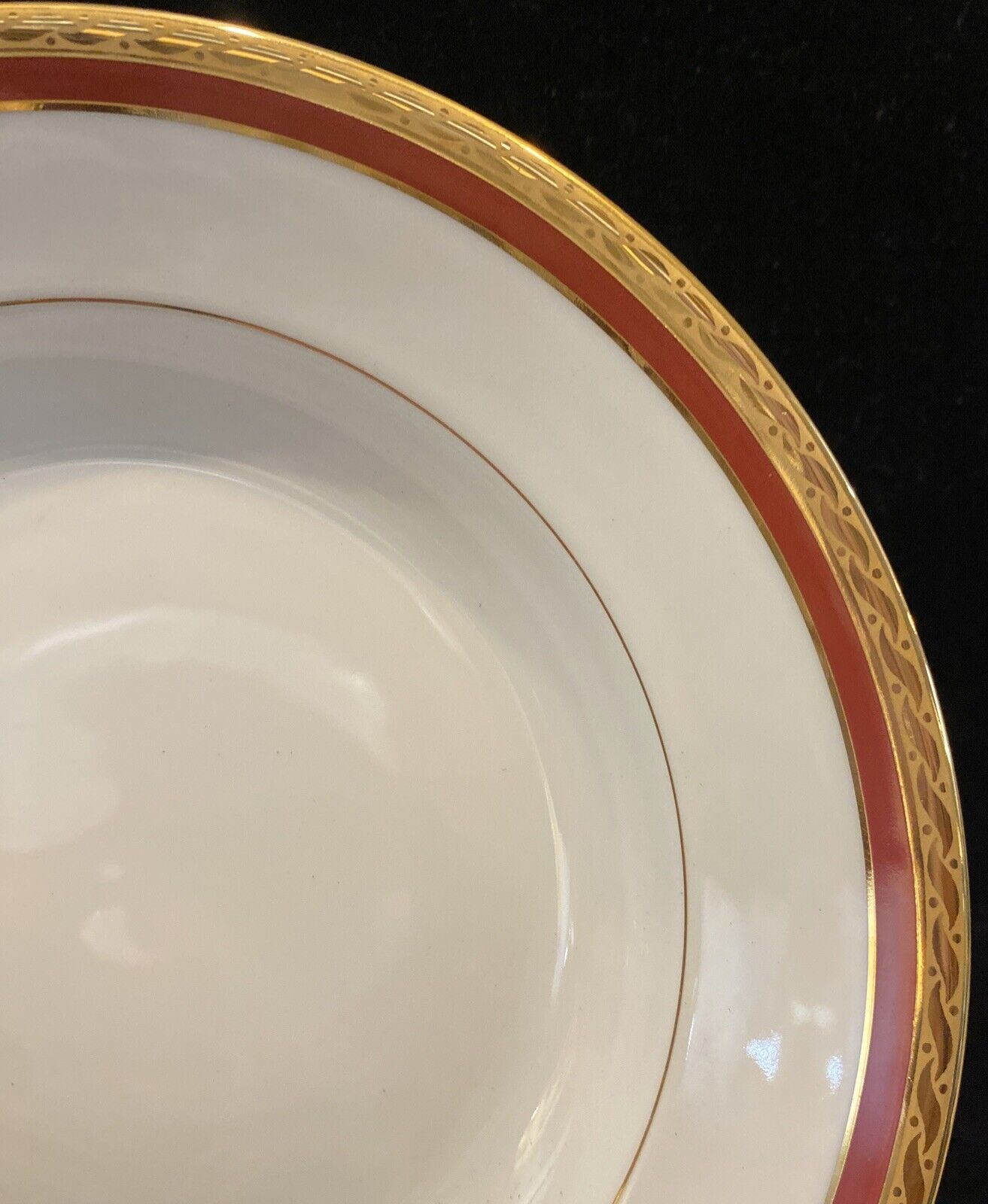 Tiffany & Co. Limoge Red Band Bowl Set Of 12