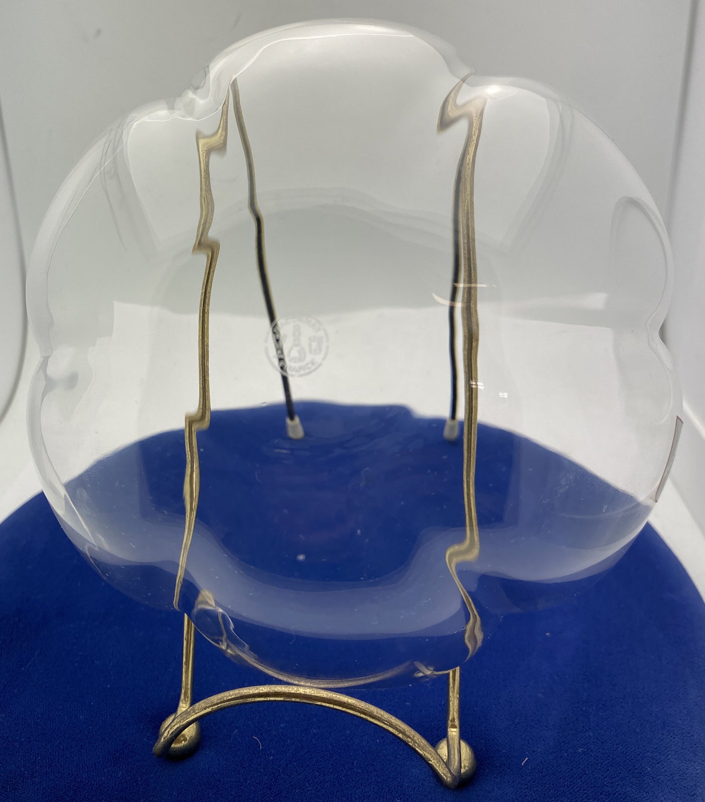 4x Baccarat France Corail Melon Crystal Glass Lobed Cereal Soup Bowls