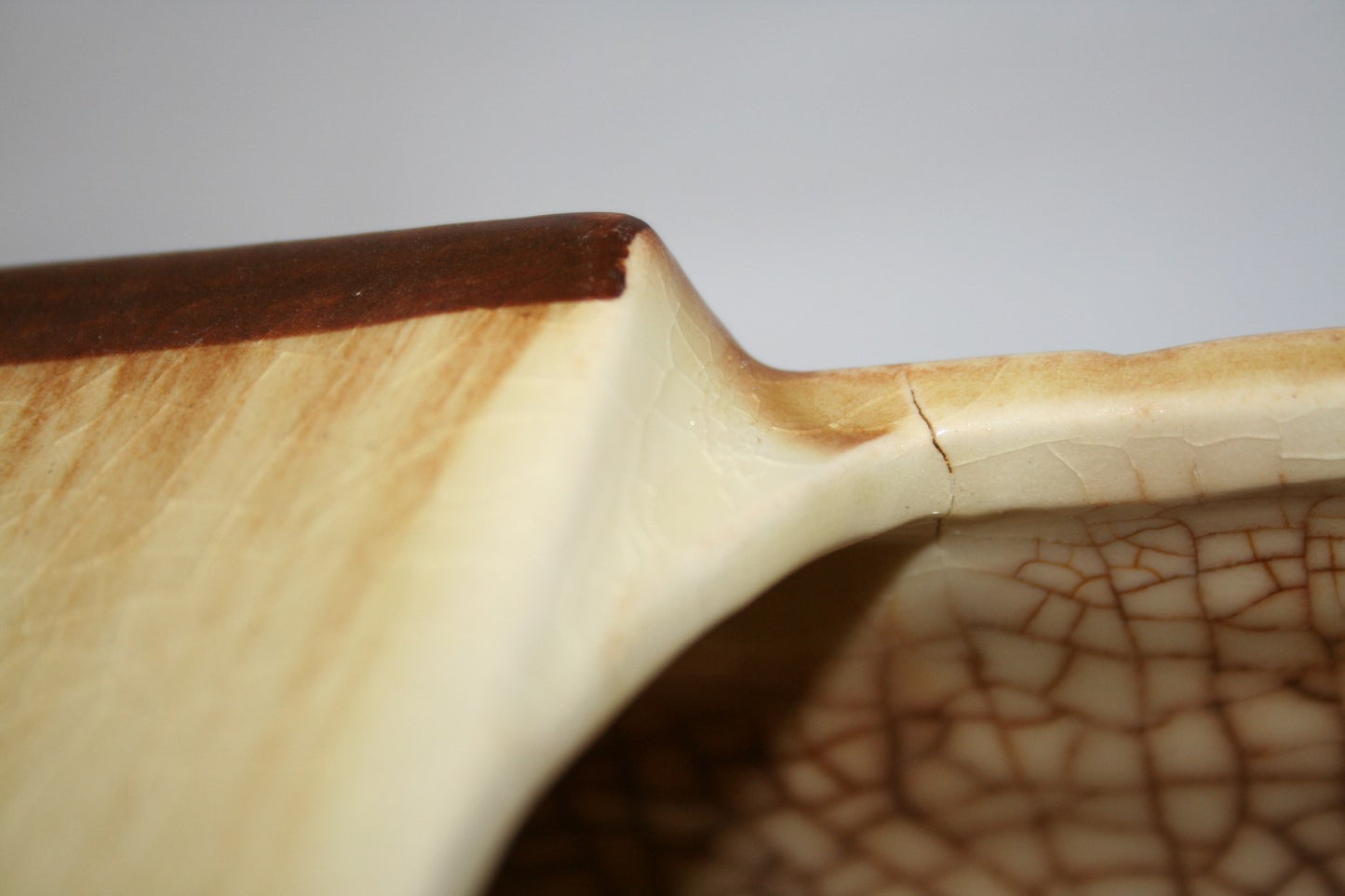 Vintage McCOY Pottery PICNIC BASKET Fruit Cookie Jar 7.5” X 8 1/4”