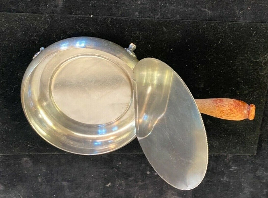 Antique Vintage Silverplate Crumb Catcher for sweeping crumbs off Tablecloth