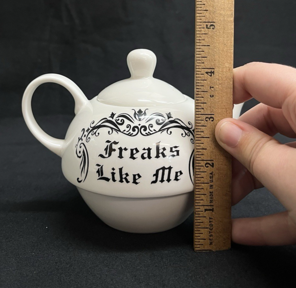 Alchemy of England 1977 Tea for One "Freaks Like Me Drink Tea" China Set