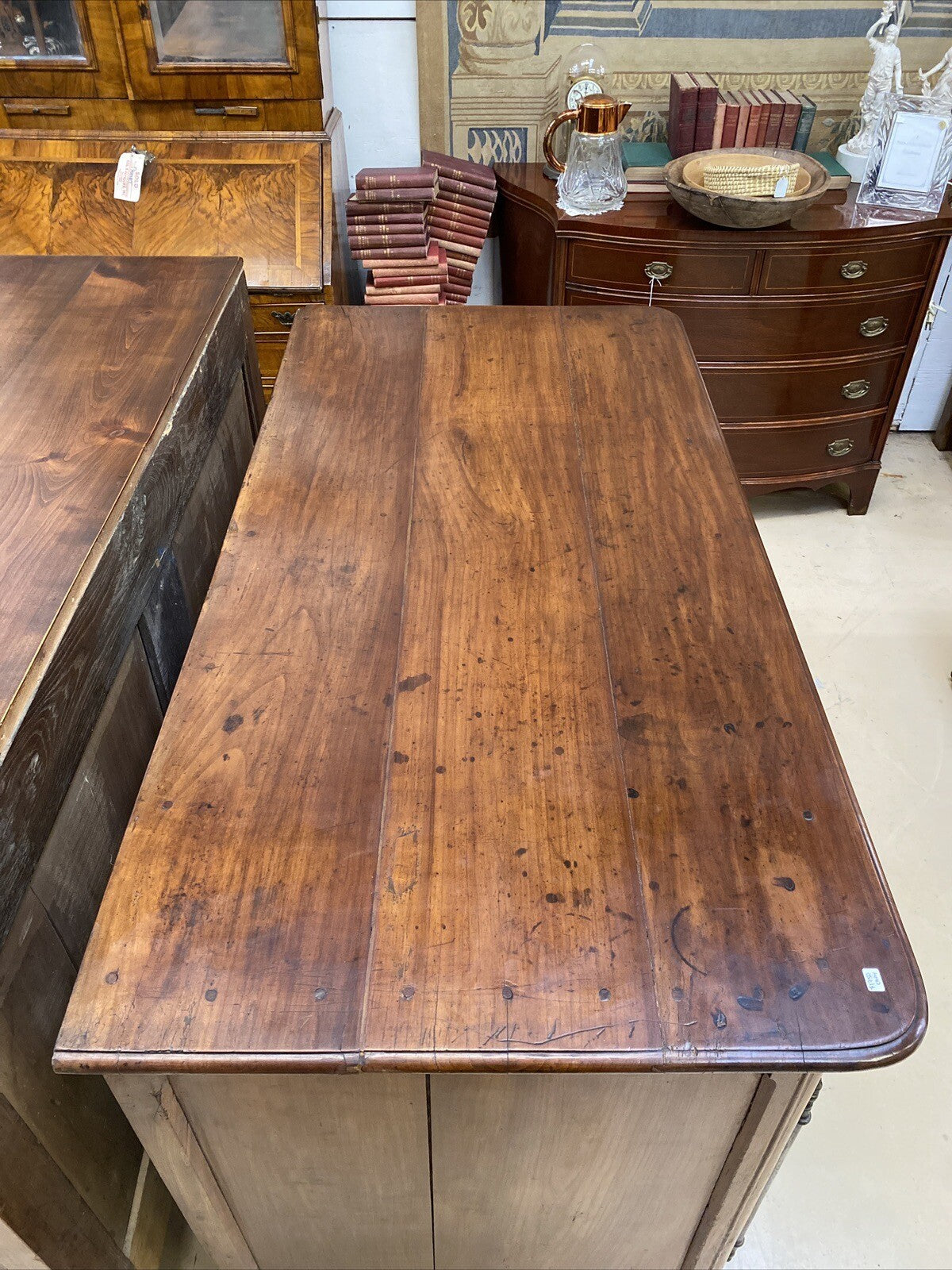 ANTIQUE FRENCH PROVINCIAL FRUITWOOD FARMHOUSE RUSTIC SIDEBOARD EARLY 1800's