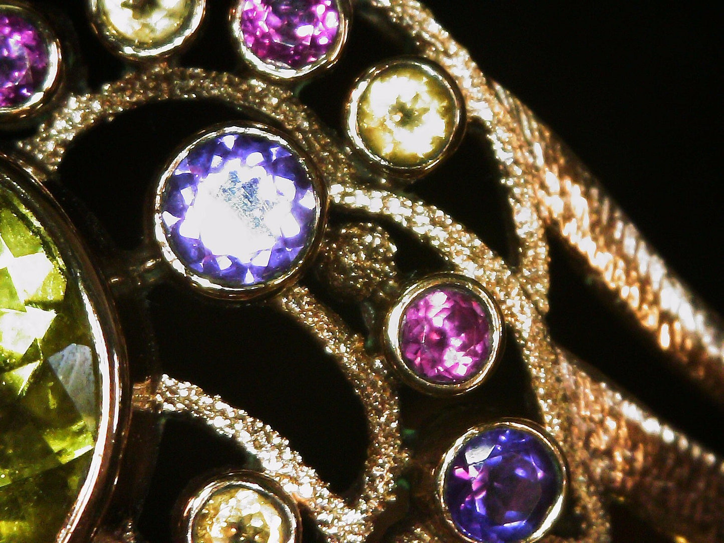 Nicky Butler RAJ Collection Limited Edition MultiGem 6 1/4" Cuff Bracelet Bronze