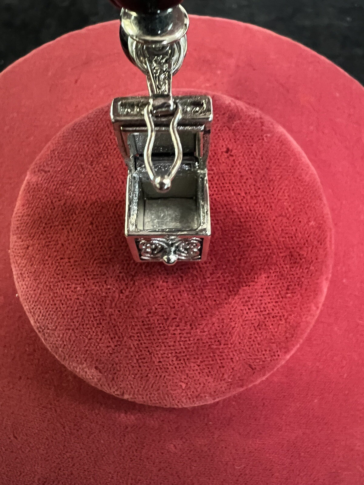 Prayer Box Bracelet Black Silver New Stretch Alexa's Angels Women