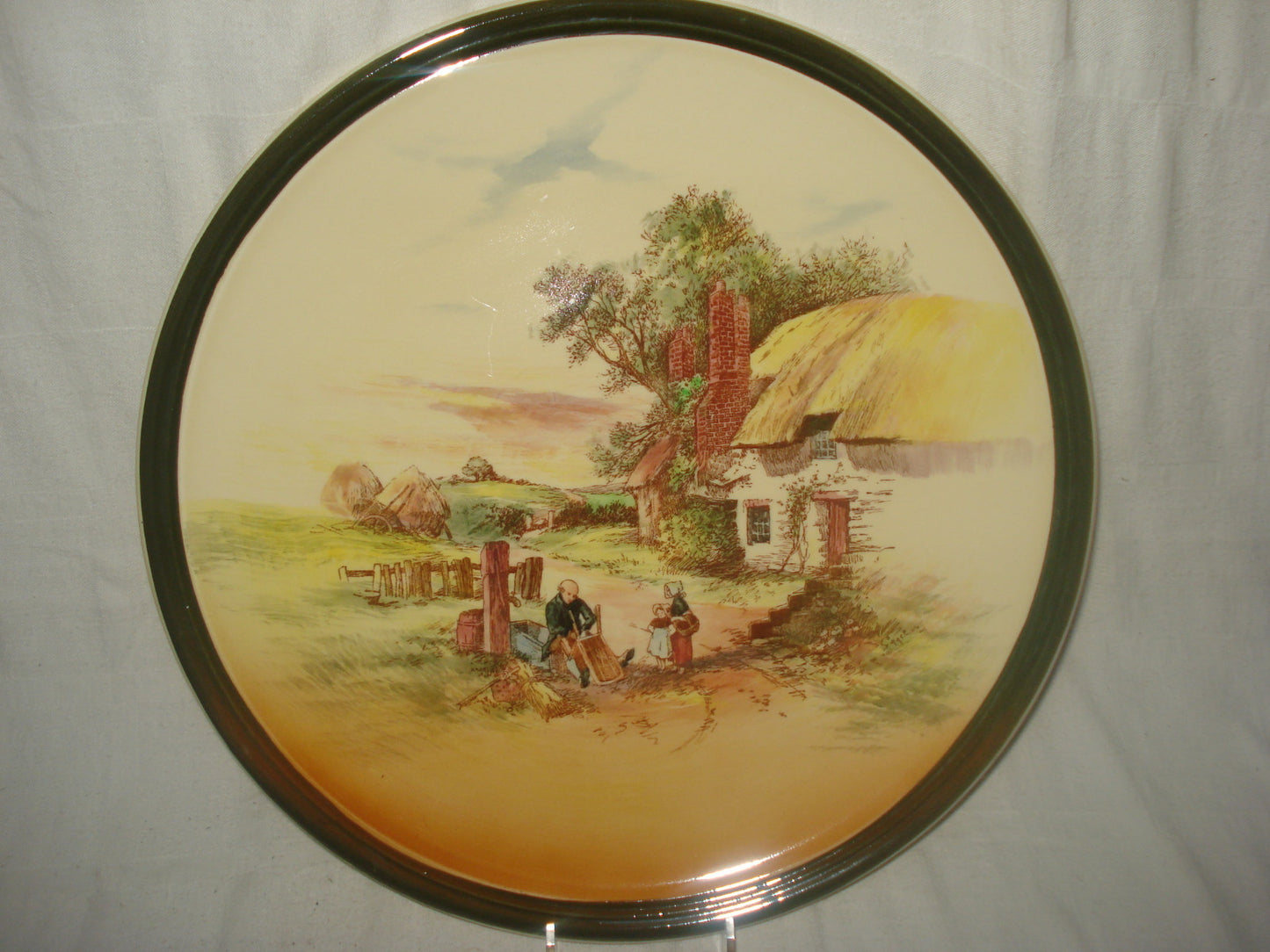 13 1/2" Royal Doulton "Rustic England" D5694 Charger Lg Display Plate Superb