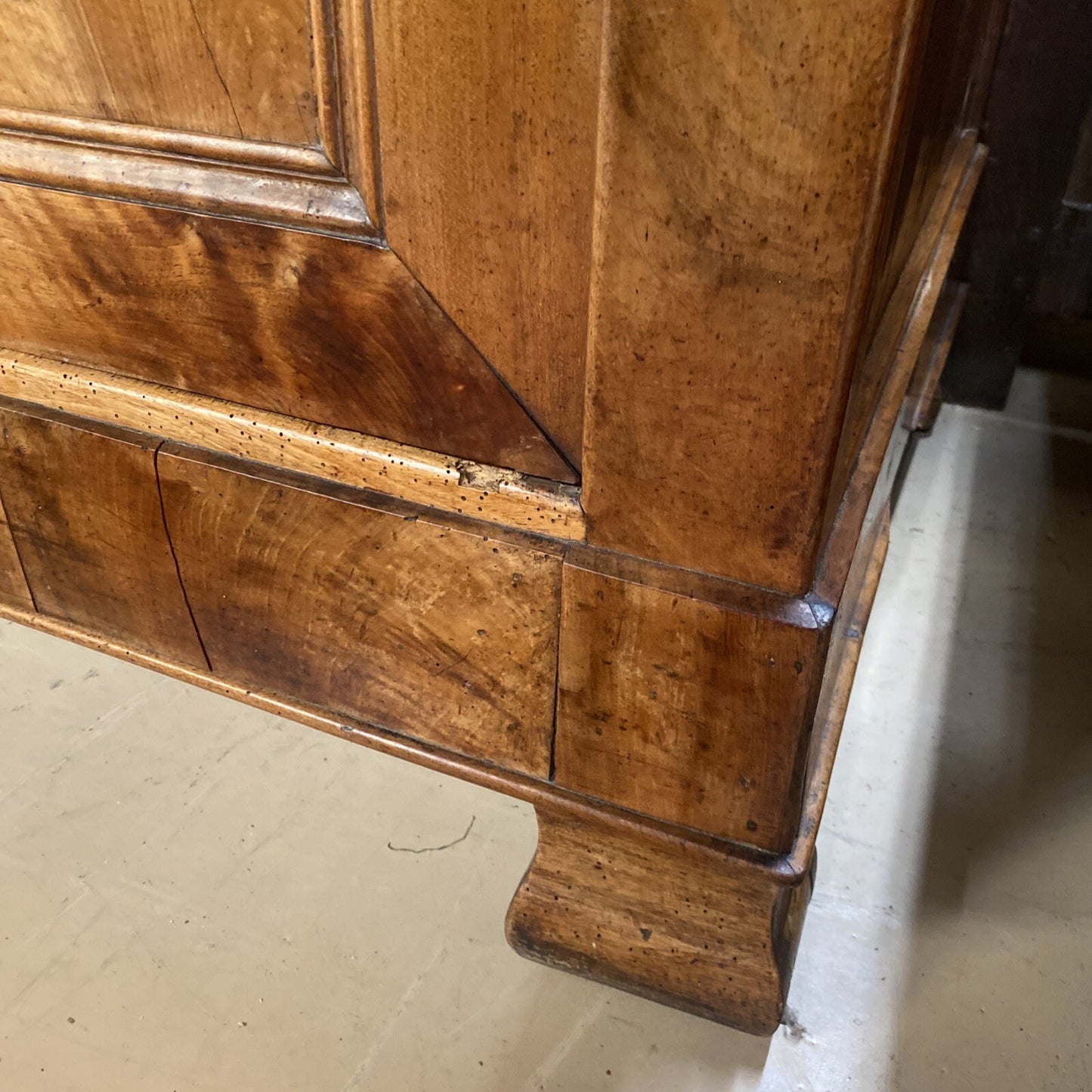 Antique French Louis Philippe Walnut Sideboard Commode Chest Buffet
