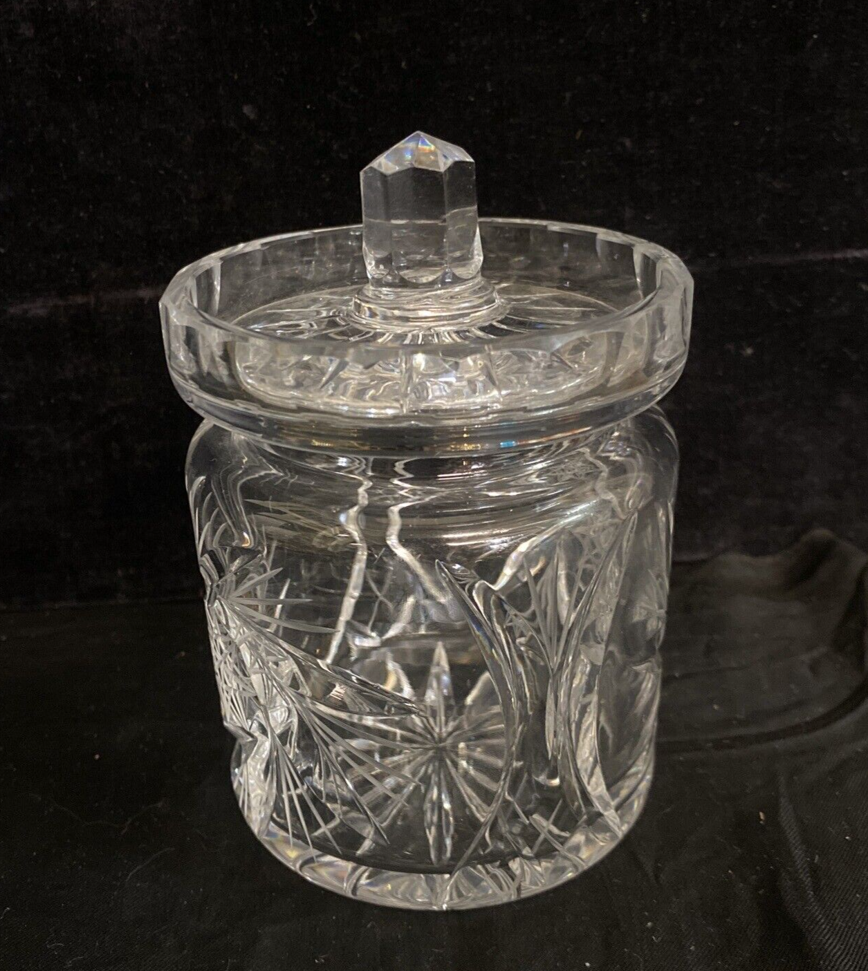 ABP Cut Glass Jam Jar