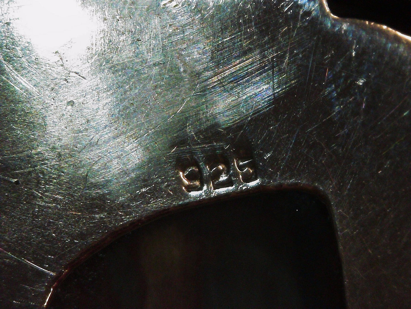 925 Sterling Silver & Freeform Agate Pendant 20.4g