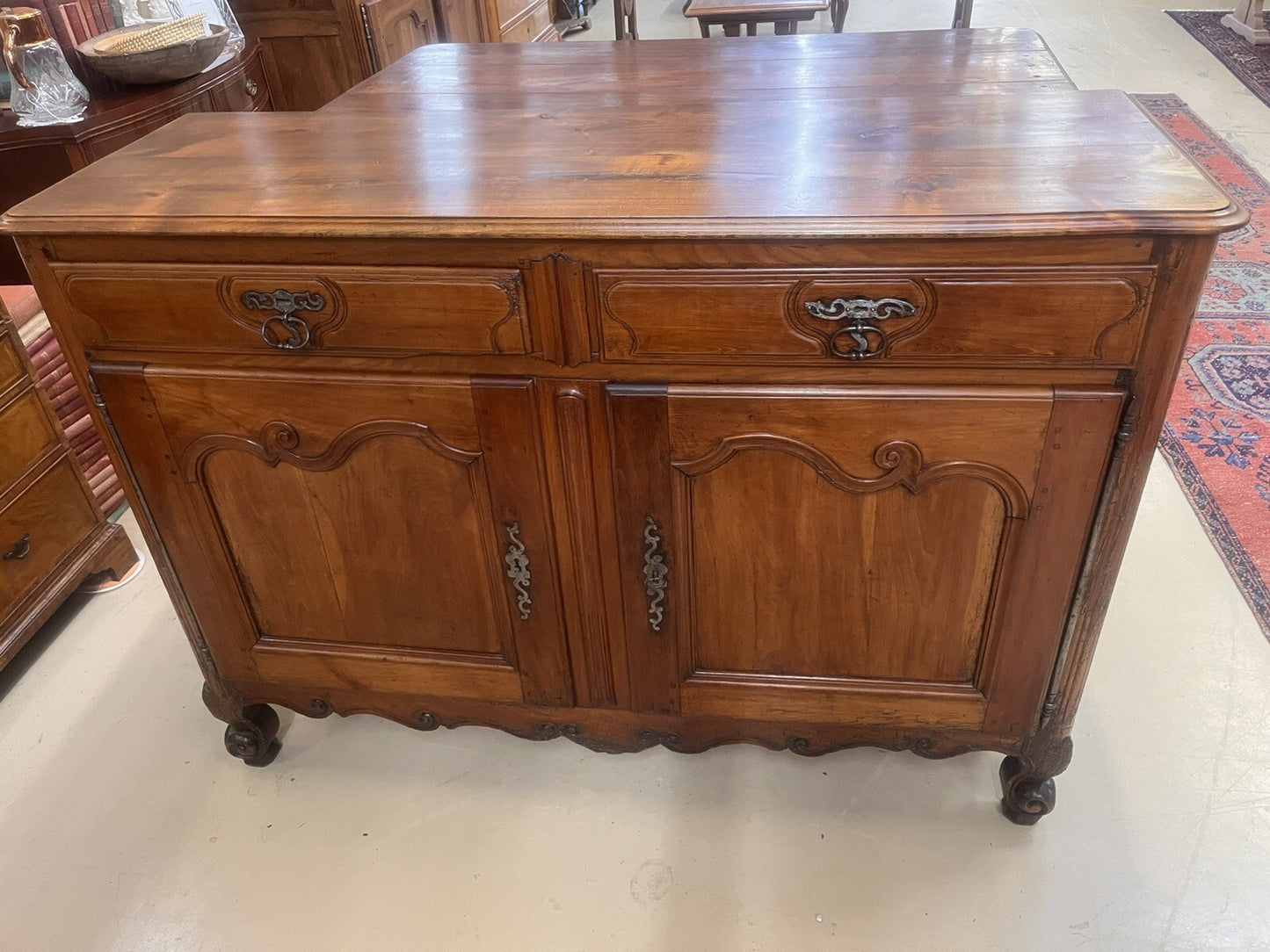 ANTIQUE FRENCH PROVINCIAL FARMHOUSE FRUITWOOD CHEST COMMODE DRESSER