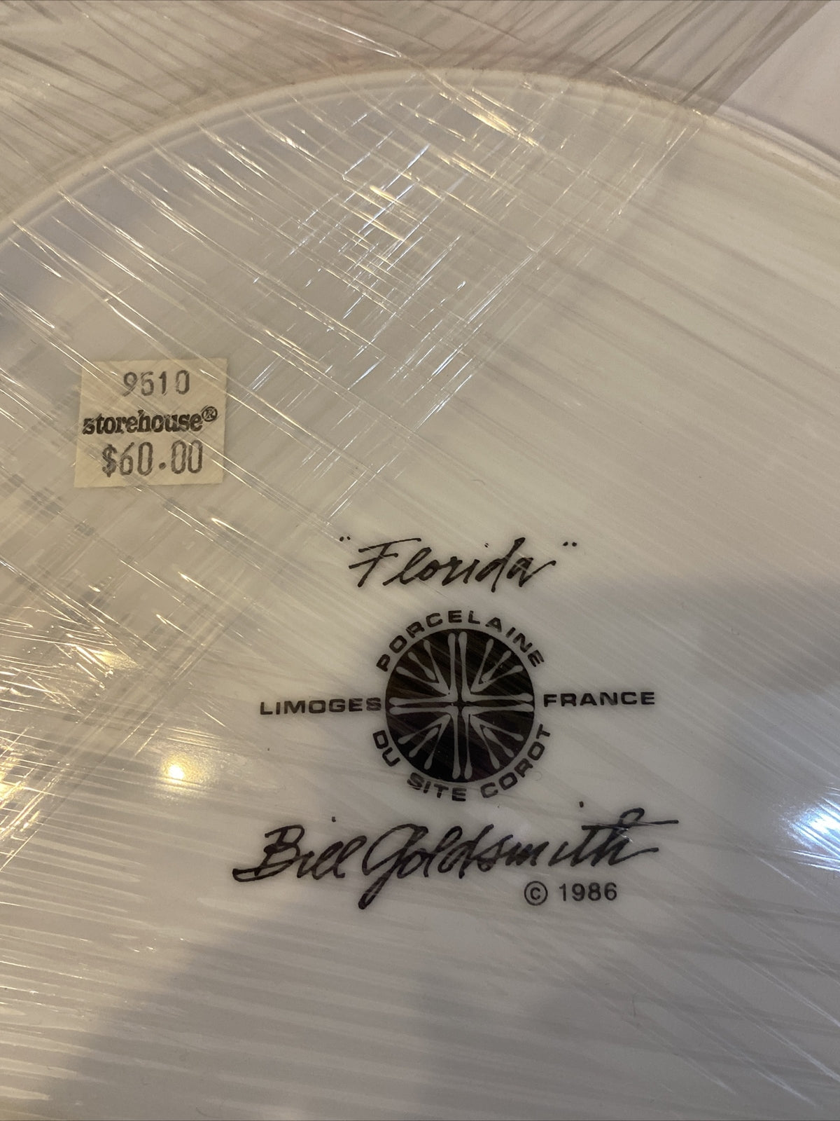 Bill Goldsmith “Florida” Limoge France Dish Set Of 4 BH183