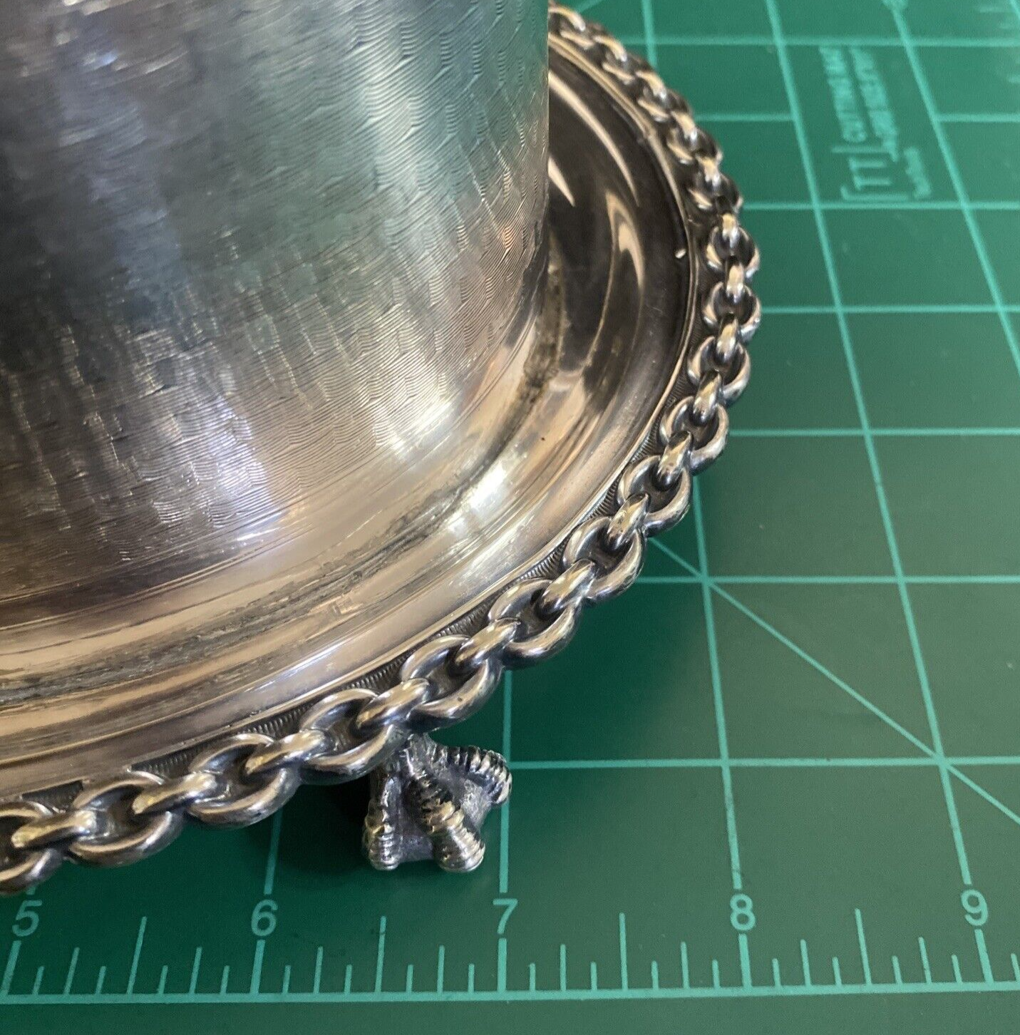 Antique Victorian Footed Silverplate Tea Caddy Biscuit Box