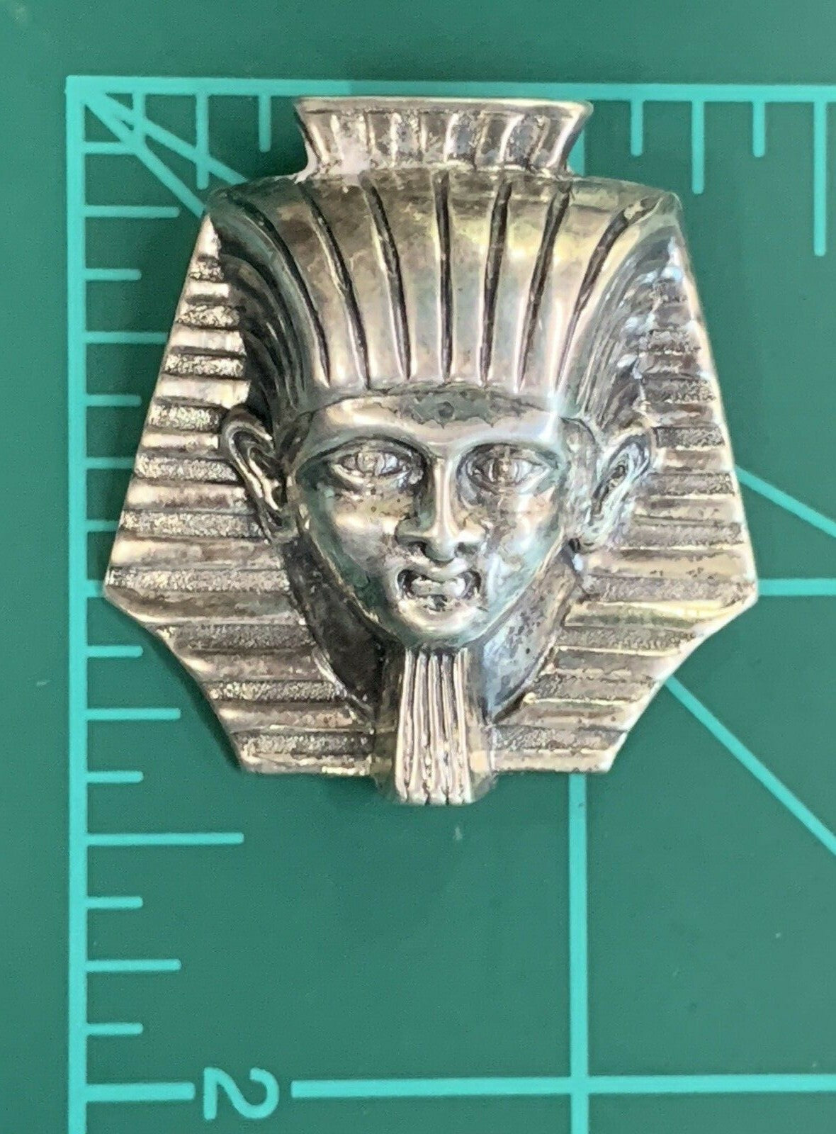 Vtg Signed Jewelart Sterling Silver Figural King Tut Pin Brooch 3D RARE $175Etsy