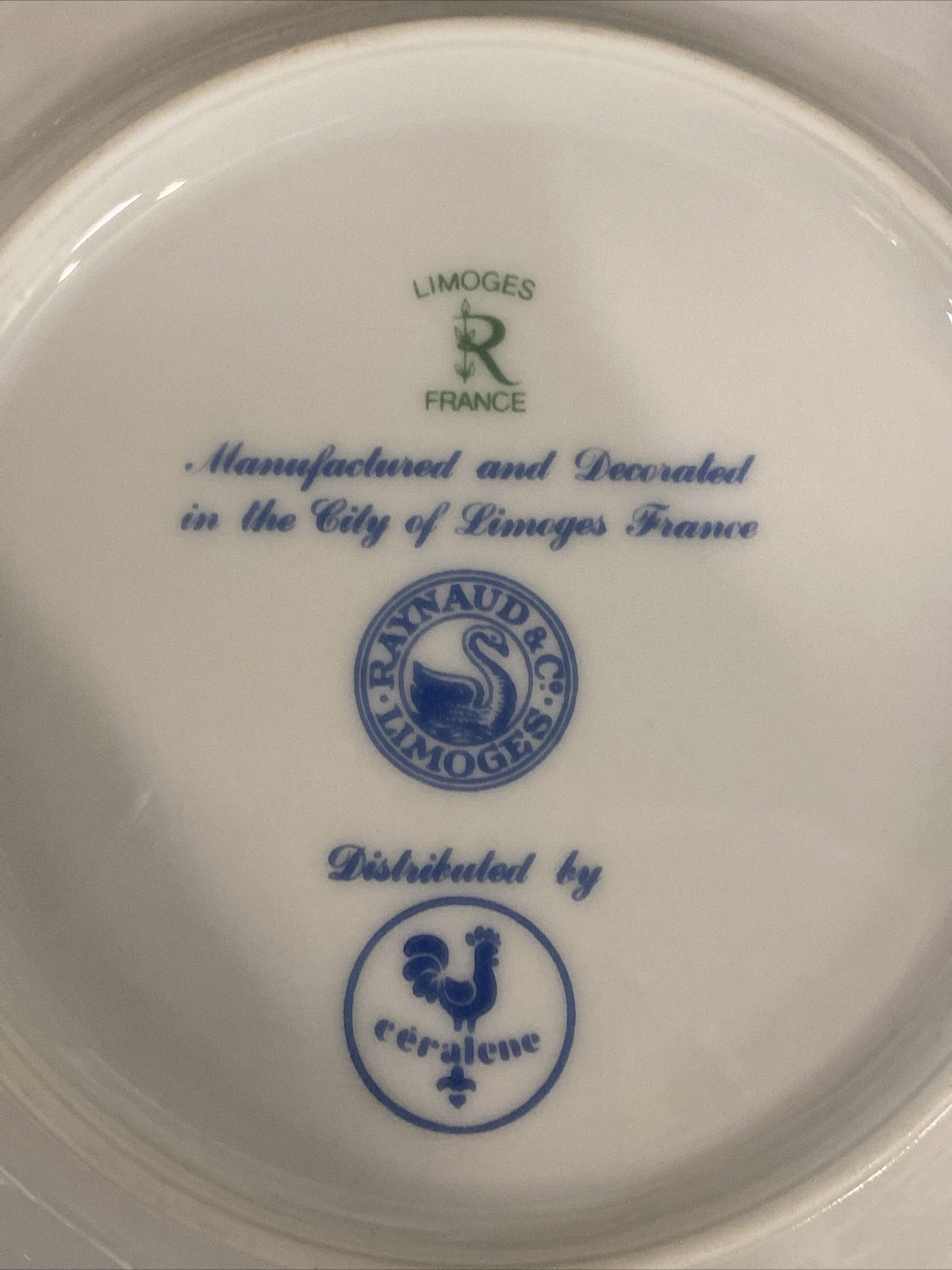 Diplomat Black Ceralene Raynaud Limoges Dinner Plate 10 7/8" 12 Avail