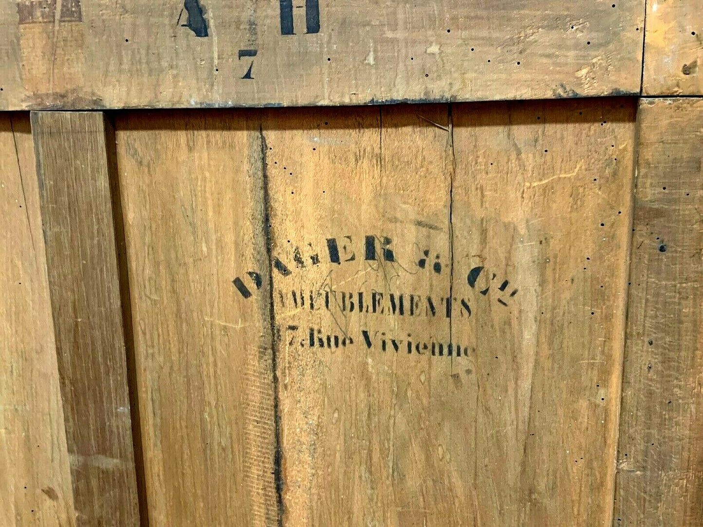 Antique French Gold Gilt Marble Top Vitrine Glass Door and Sides Display Shelves