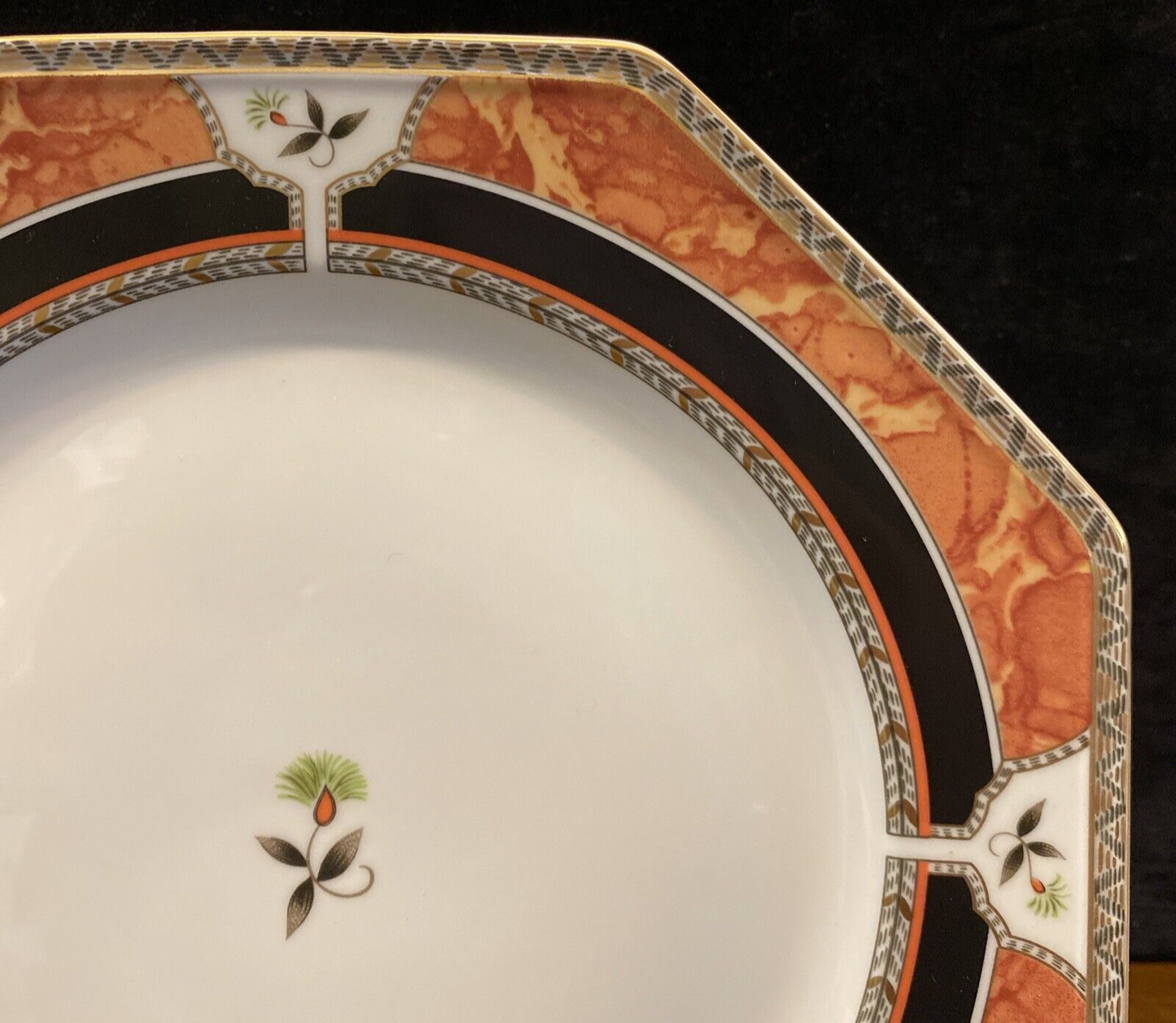 Royale Limoges France “Hadrien” Brique Plates 2 10" Dinner & Salad  9"