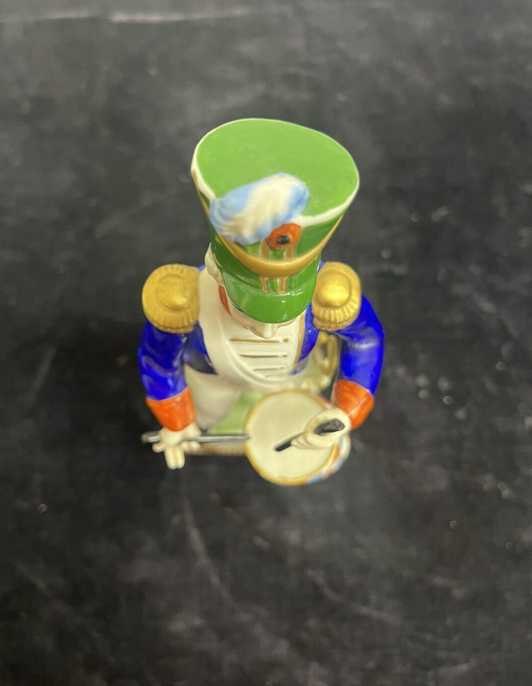 1804 Capodimonte Porcelain French War Drummer 9" Tall