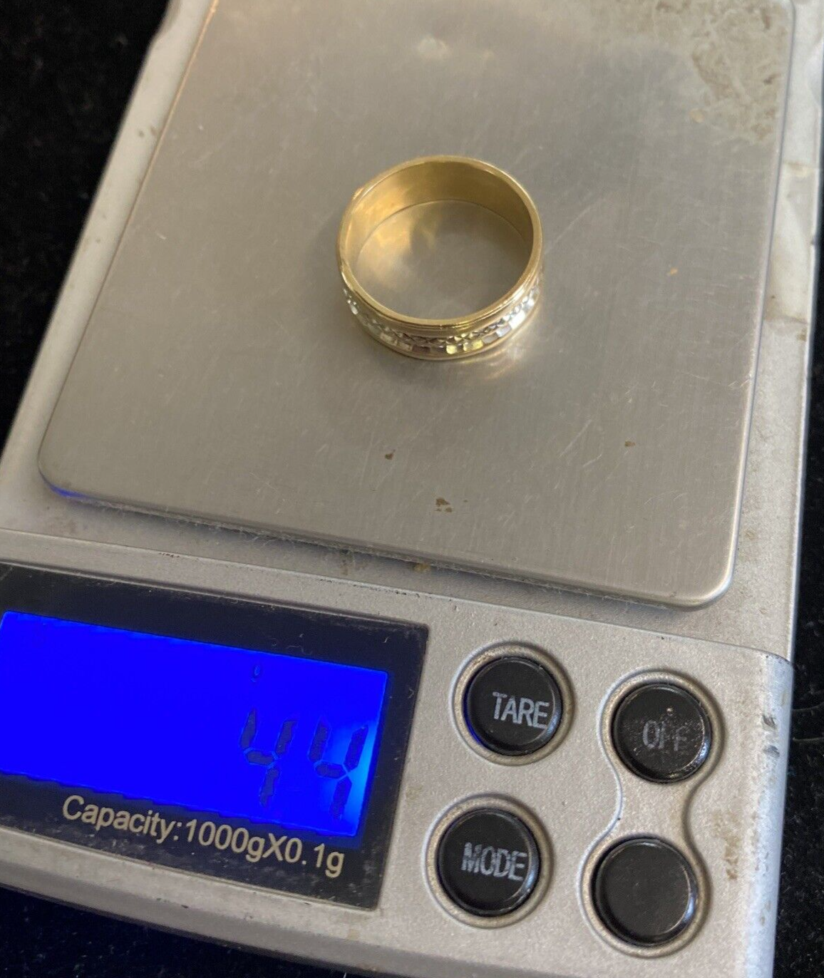 Vtg 14K 9.4g Yellow Gold Duo Pair of Rings Size 7.5 & 10 By Wedlok