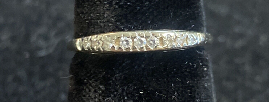 1.7g 14K NOCTURNE White Gold Diamond Ring Size 6