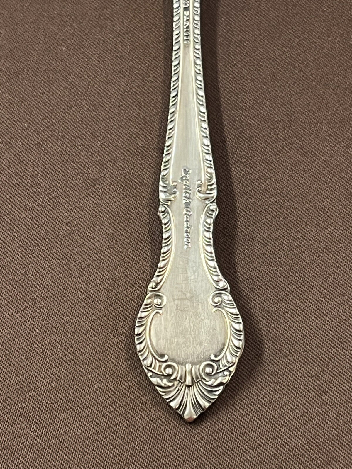 Gorham Silver English Gadroon Sterling Sugar Shell Spoon 6 1/4” 30g No Mono