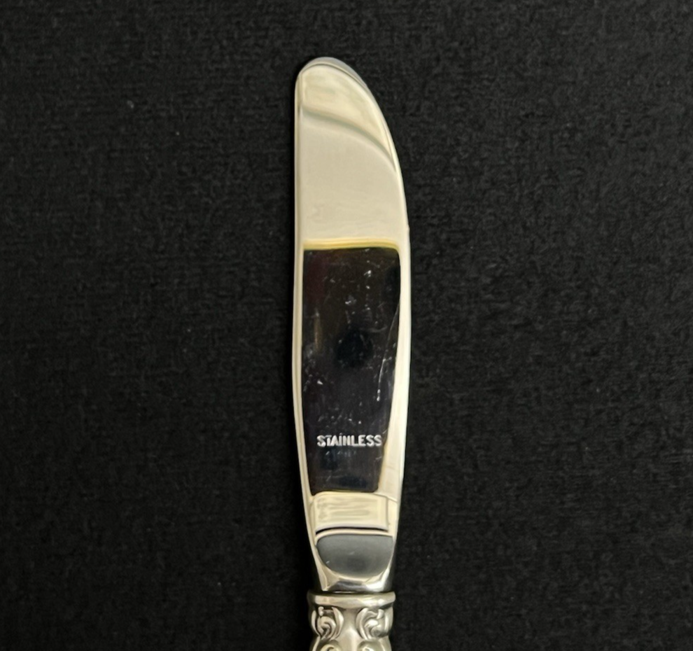 Melrose by Gorham 42.7g Sterling Modern Hollow Butter Spreader 6 1/4 in