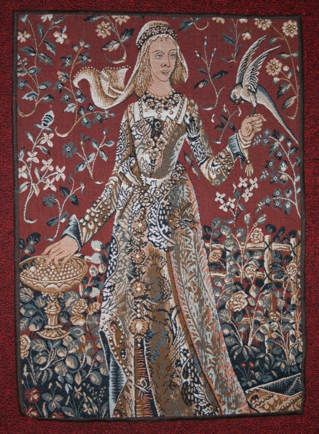 The Lady and the Unicorn Senses Tapestry Taste Hearing To My Soul Desire Cluny