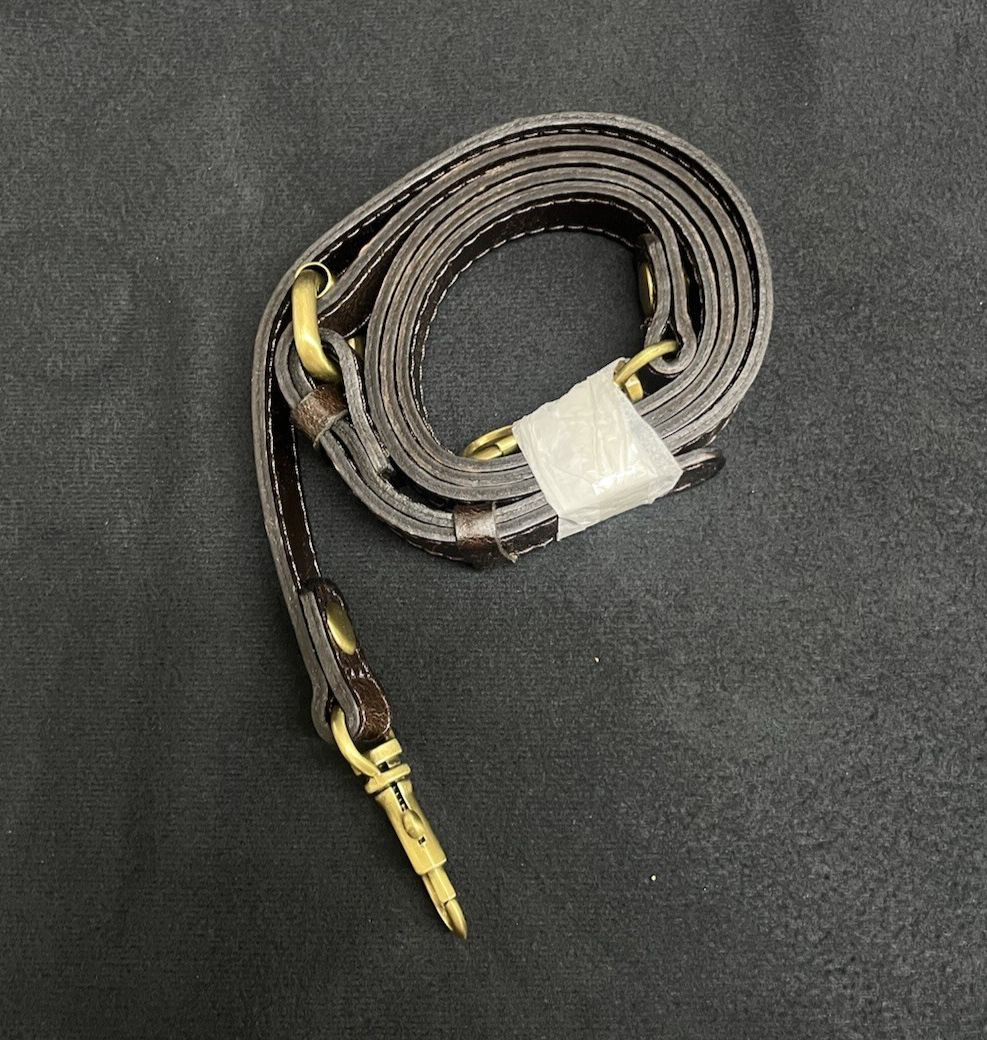 Patricia Nash Tooled Leather Brown Floral Tote Bag w/ Adjustable Strap 11.5"