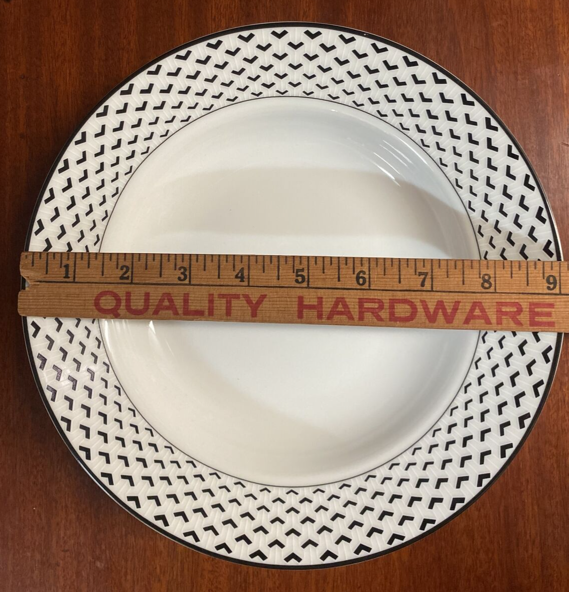 8 pcs Tiffany & Co. Gotham  Black & White Dinner Plate  Coffee Tea Cup